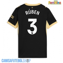 Camisa de time de futebol Manchester City Ruben Dias #3 Replicas 2º Equipamento Feminina 2026-27 Manga Curta